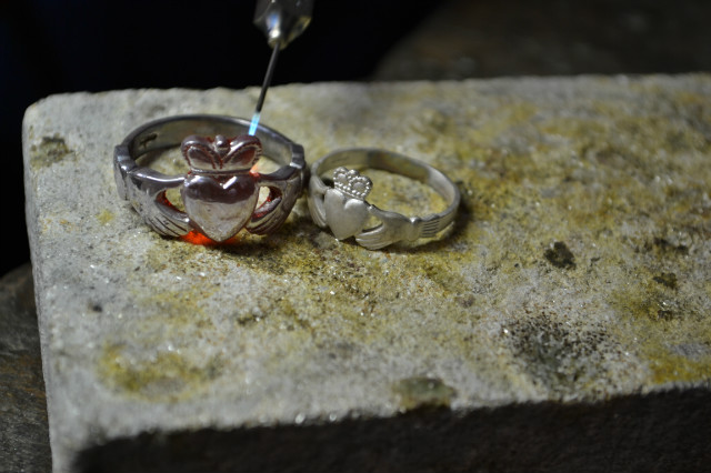Claddagh rings.