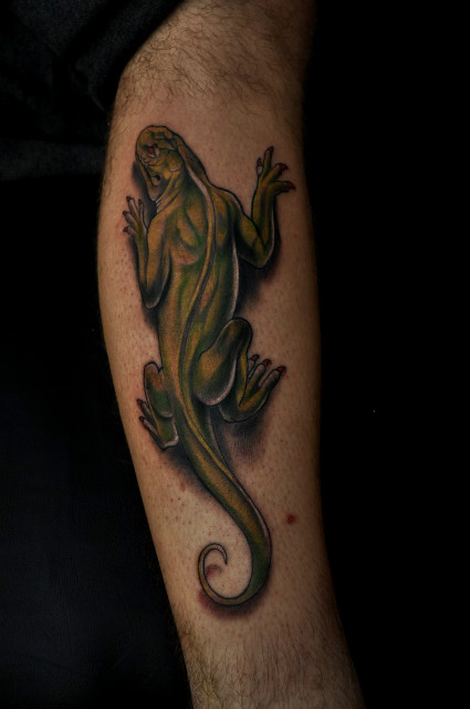 lizard tattoo , majakart