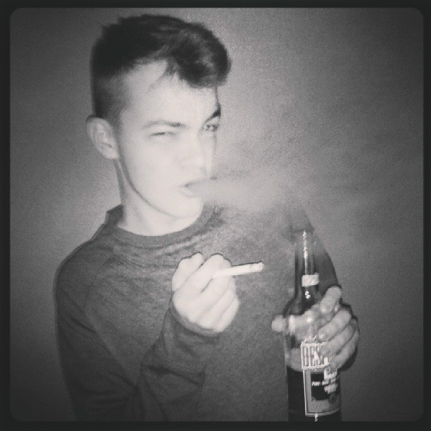 drunk.