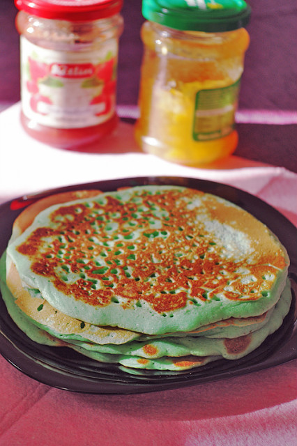 seledynowe pancakes