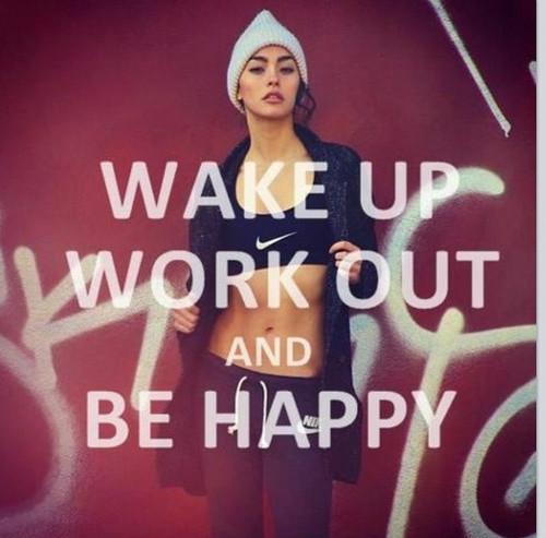 work out = happiness