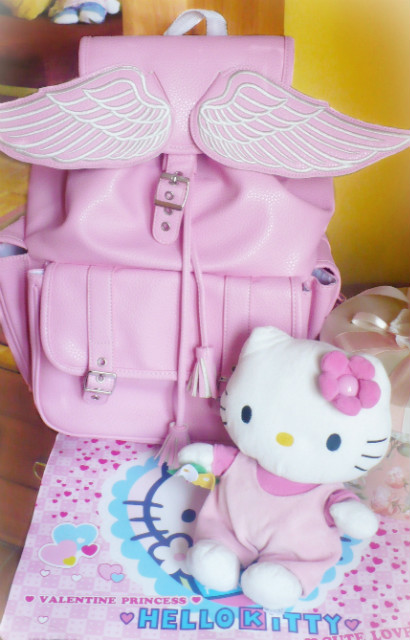 pink wings backpack