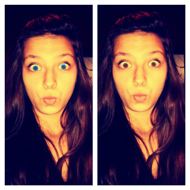 colored eyes...