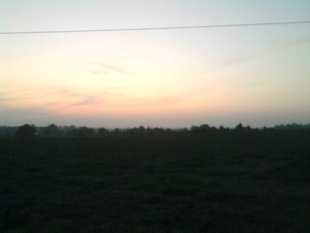 The sky is red tonight... 