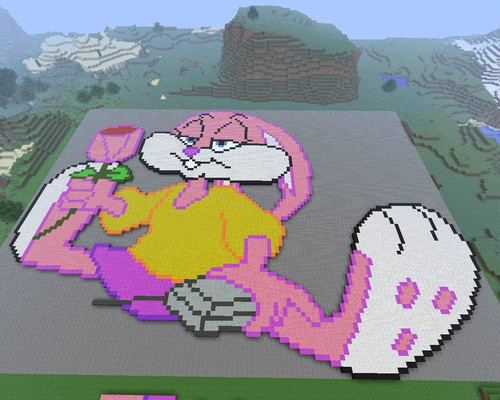 BABS BUNNY PIXEL ART
