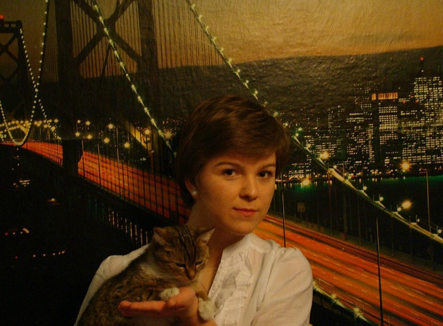 # cat