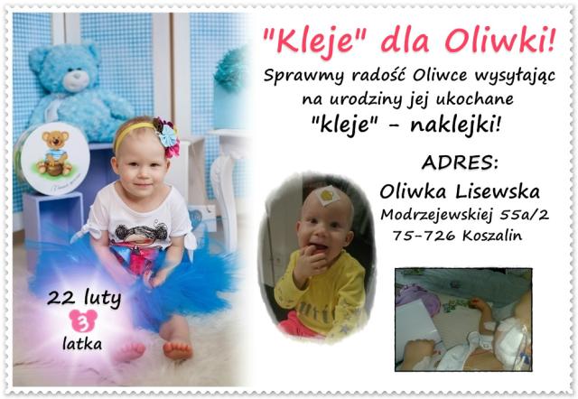 "Kleje" dla Oliwki!
