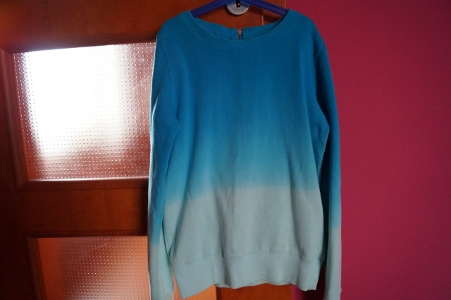 bluza ombre niebieska