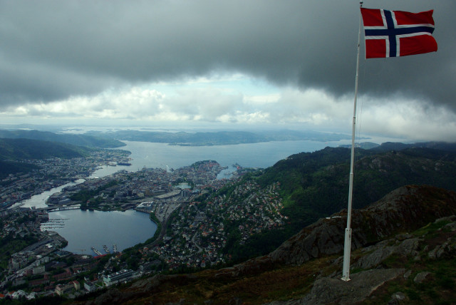 Bergen z wysoka !