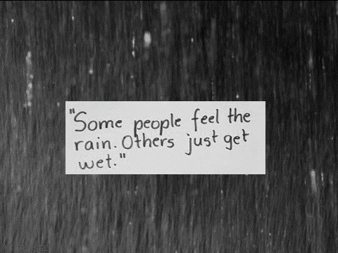 it's raining.