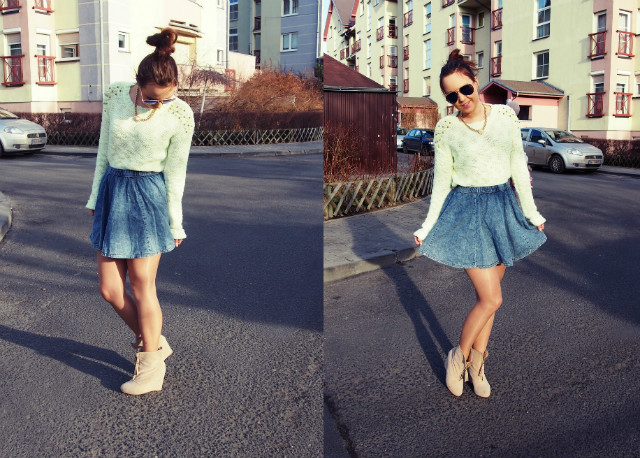 lime and jeans