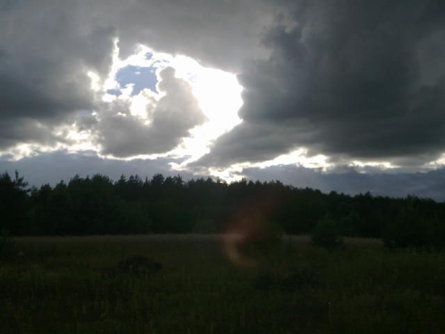 Chmury nad polank