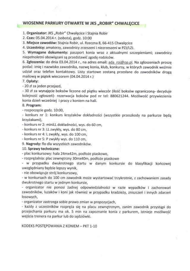 ZAPRASZAMY!!