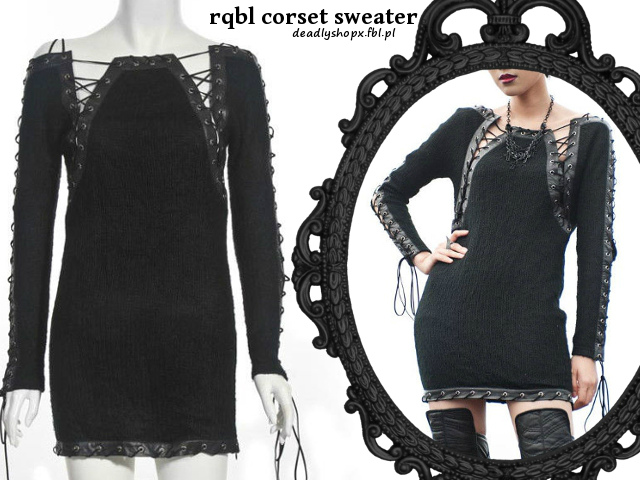 rqbl corset sweater   