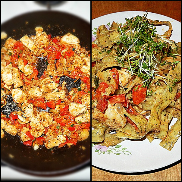 Tagliatelle z kurczakiem