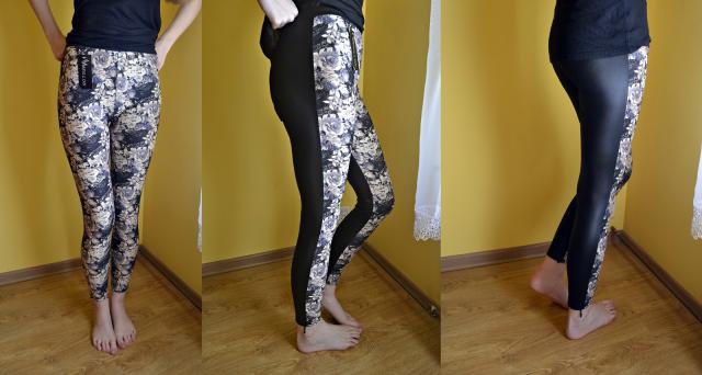 1. Legginsy w kwiatki