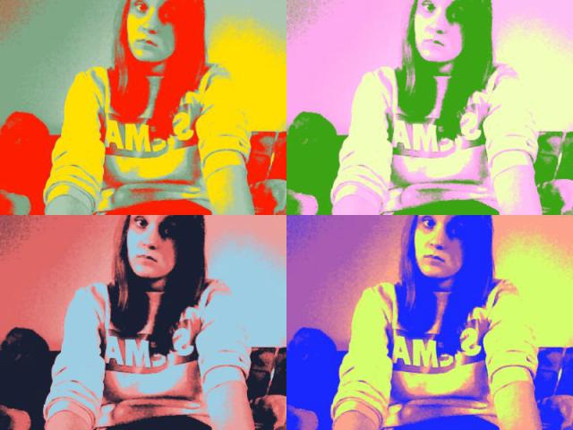 Funny girl with the broken smile