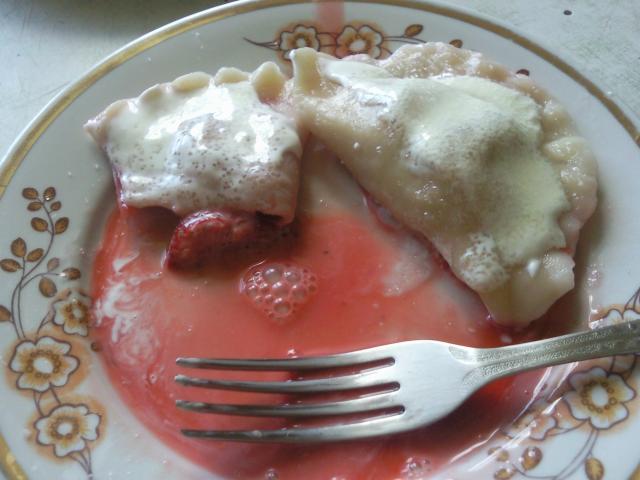 pierogi z truskawkami !