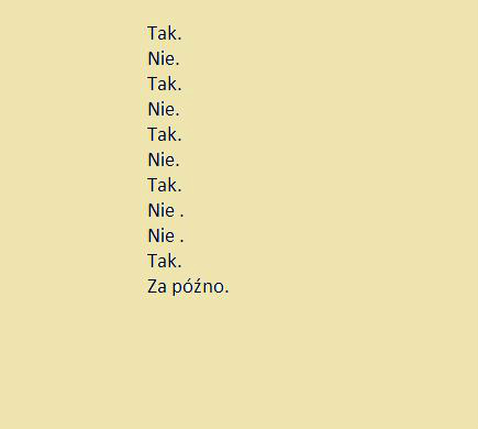 Ze decyzje