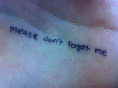 dont forget me, pls.