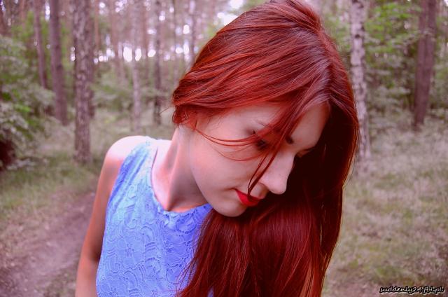 Red hair.