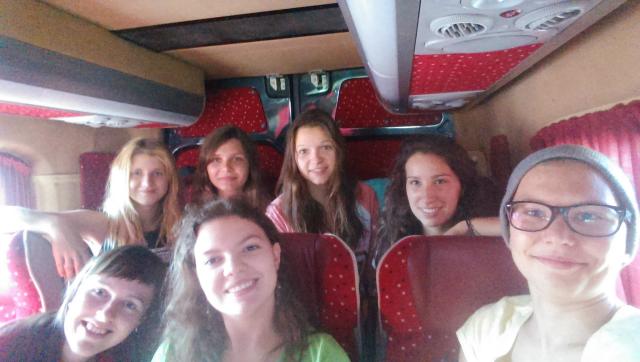 selfie w autobusie