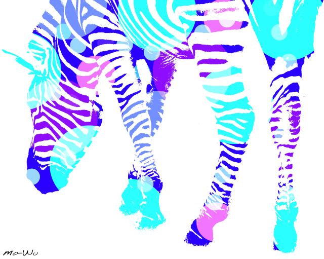 Abstrakcyjna zebra