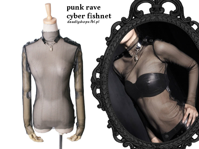 punk rave cyber fishnet