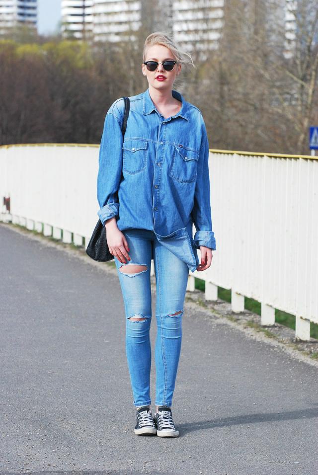 DENIM LOOK