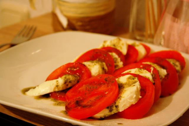 tomaten mit mozzarella !