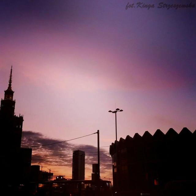 Warsaw. Sunset. 