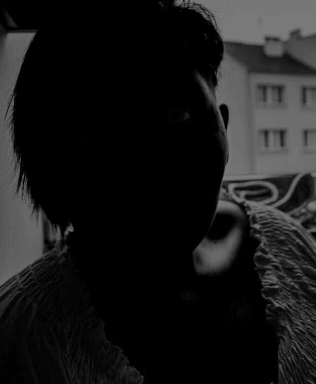 In the shadow.