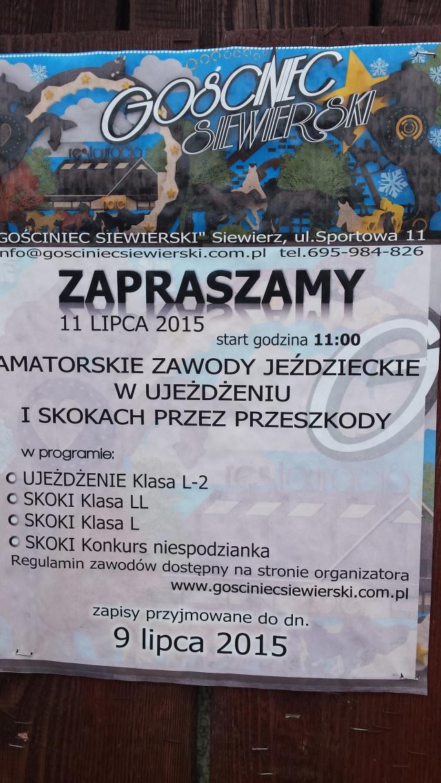 Zapraszamy na zawody!