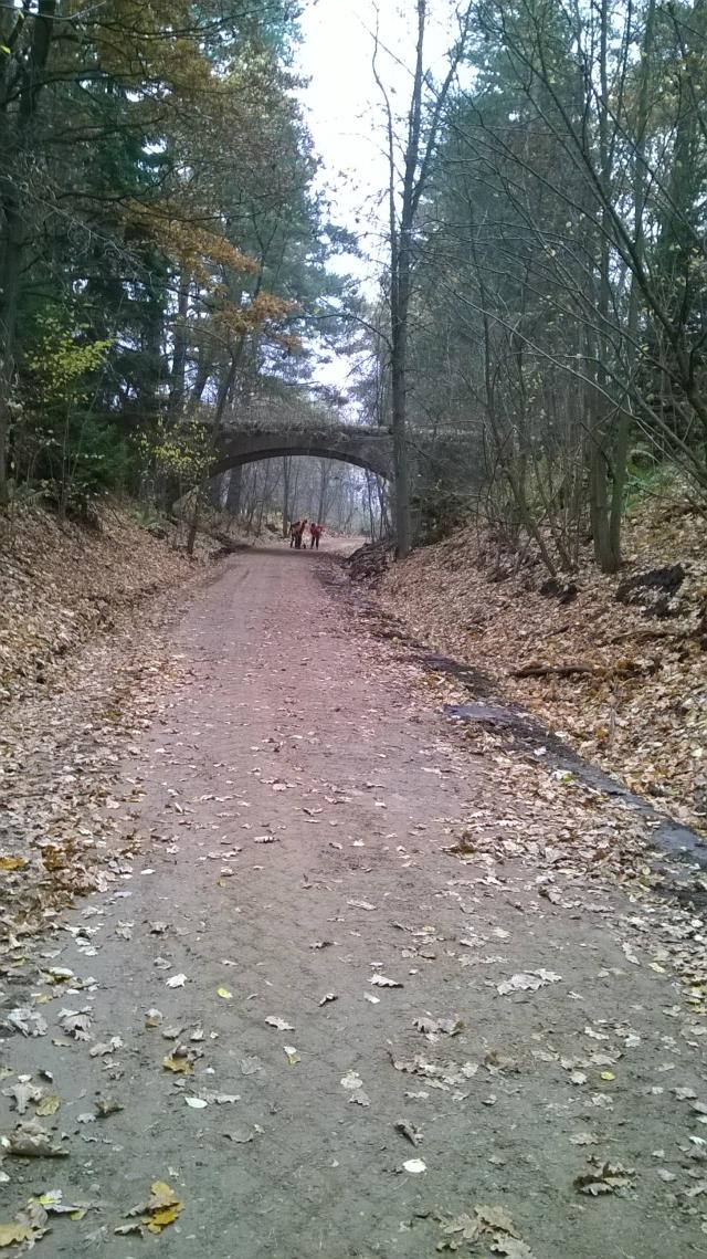 Prace na ciece rowerowej.