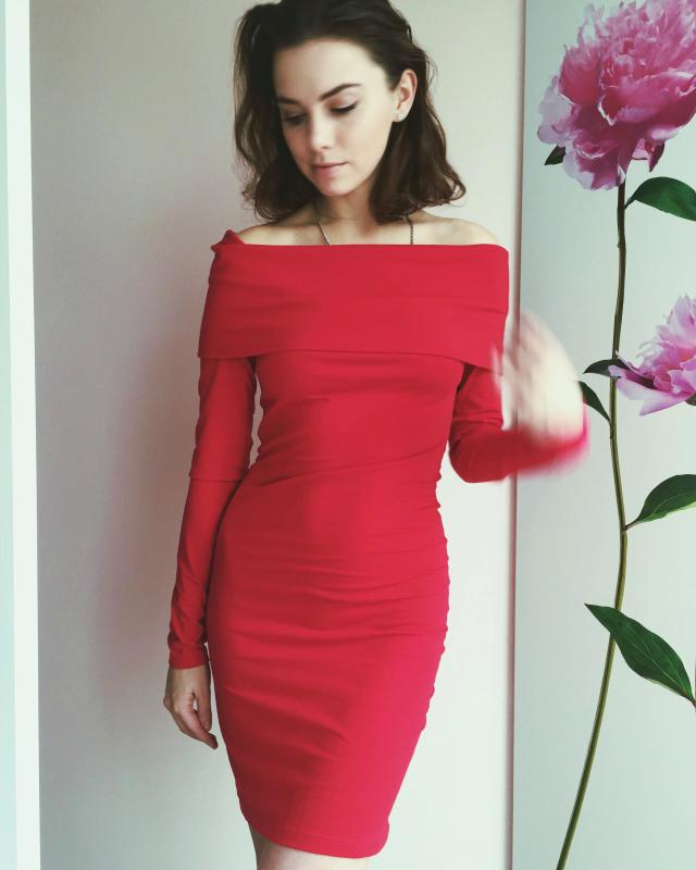 Red dress