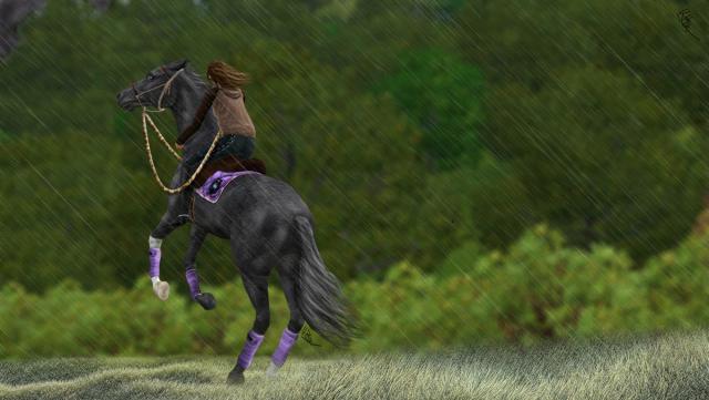 Rearing in Rain