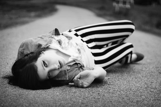 Black and white.