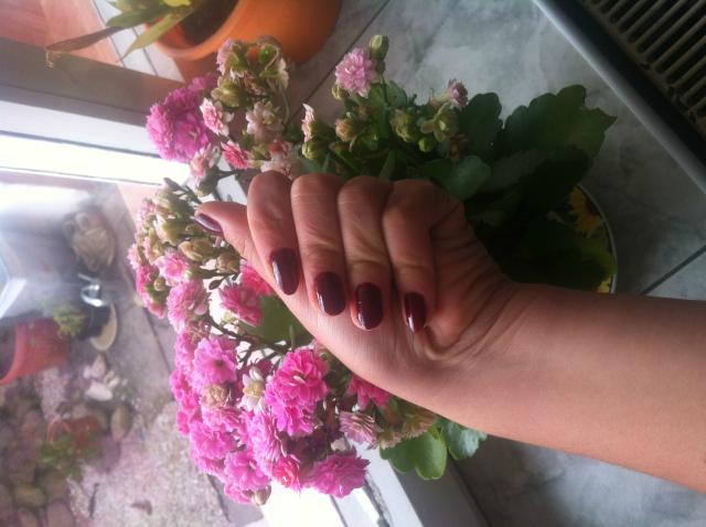 Maroon Nails