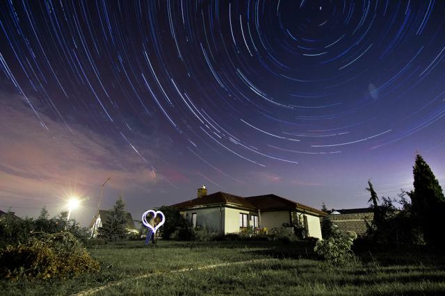 Star Trails at Wiki's Home