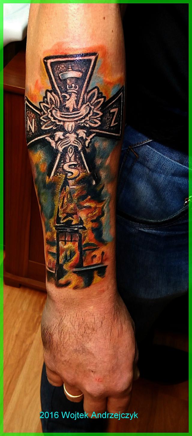 tatuaz patriotyczny NSZ plock 