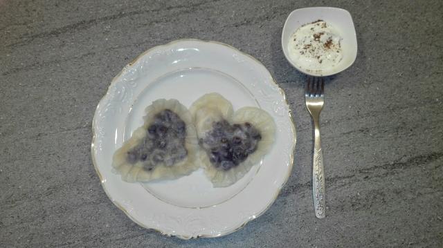 Borwkowe pierogi- serduszka