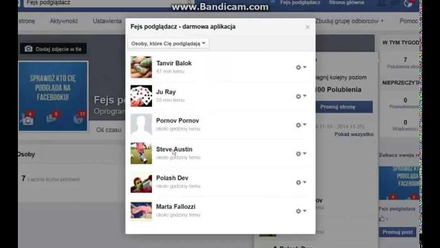Jak sprawdzic kto podglada na fb
