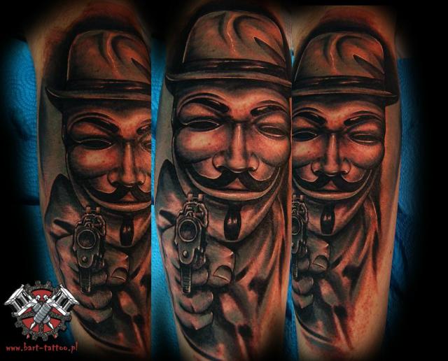 anonymous tattoo by bart pock