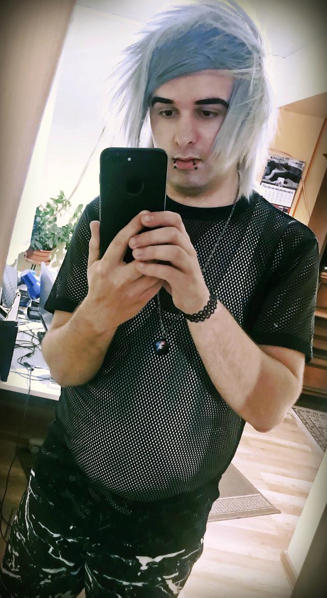 now silver hair 
